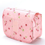 sac toilette voyage crochet suspension poignée rangement cosmétiques salle bain
