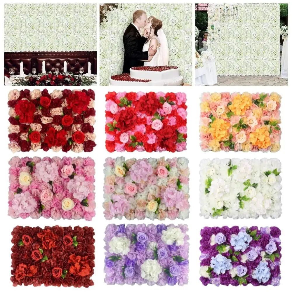 panneaux decoratifs florals violet blanc rose rouge jaune vert feuilles vertes modernes mariage anniversaire