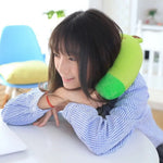 coussin voyage forme mousse mémoire forme animée motifs animaux couleurs multiples cartoon