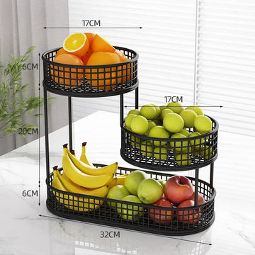 panier fruits légumes acier inoxydable noir doré blanc contemporain réutilisable