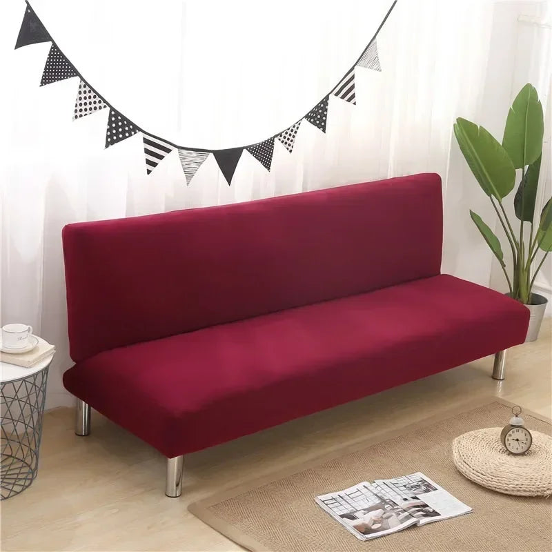 housse canapé deux places noire coton uni moderne couvre lit salon extensible lavable