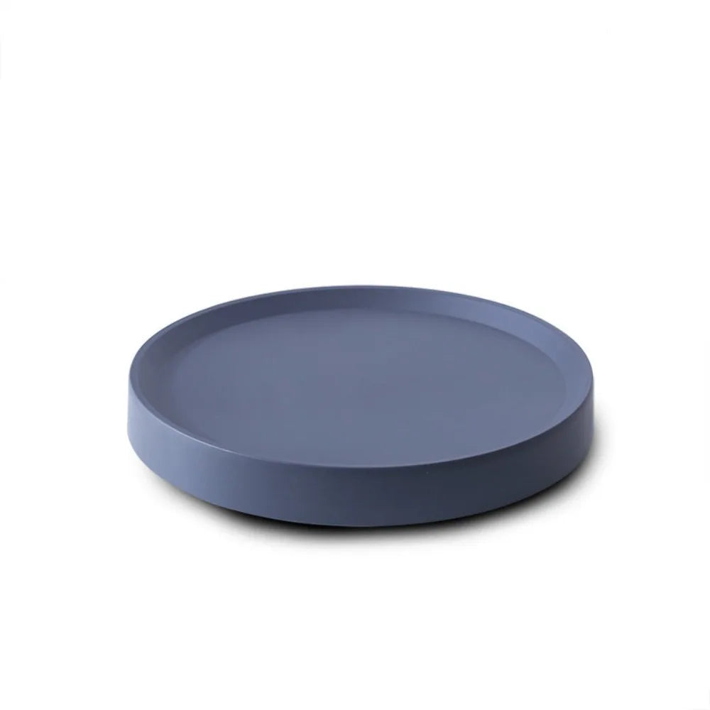 assiettes plates modernes plastique bleu marine gris blanc clips différentes tailles