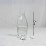vases verre marron bleu transparent modernes décoration maison fleurs artificielles ombre mat translucent minimaliste