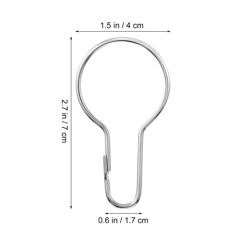 boucles rideau moderne argenté sans motif opaques 20 pièces métal gourde shape