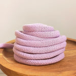 cordons macramé polyester 6mm bleu clair blanc vert rose jaune gris beige créatif artisanal