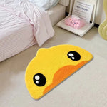 tapis dessin animé canard jaune salon chambre bain résistant polyester