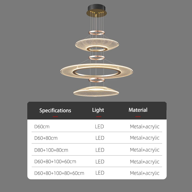 suspension lumineuse moderne doré grille mailles 60cm 80cm 100cm chambre salonhôtel