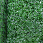 rideau végétal artificiel feuilles vertes grille métallique moderne clips fixationextérieur decorationbalconjardin