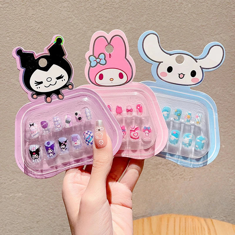 autocollants ongles animaux rose bleu jaune adhésifs sûrs non toxiques inodores amovibles cartoon