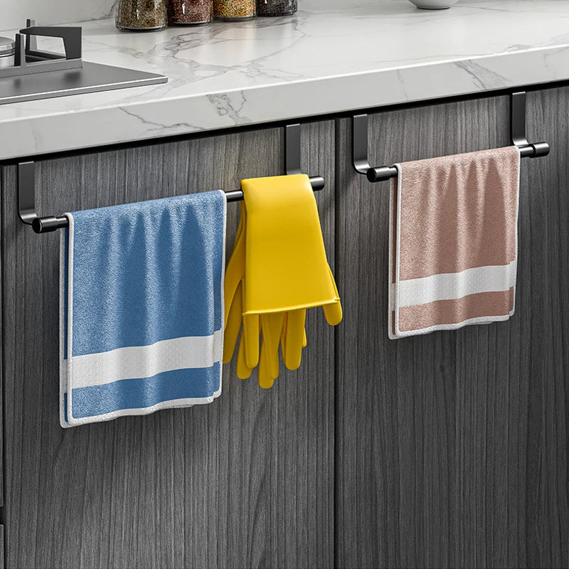 porte serviettes mural acier inoxydable blanc noir moderne minimaliste clips serviettes gants cuisine
