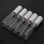 spray verre transparent argenté moderne minimaliste 10ml bouteille rechargeable cosmétique parfum liquide tonique