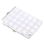 boîtes rangement transparentes 10 15 24 28 grilles clips modernes bijoux bricolage affichage storage