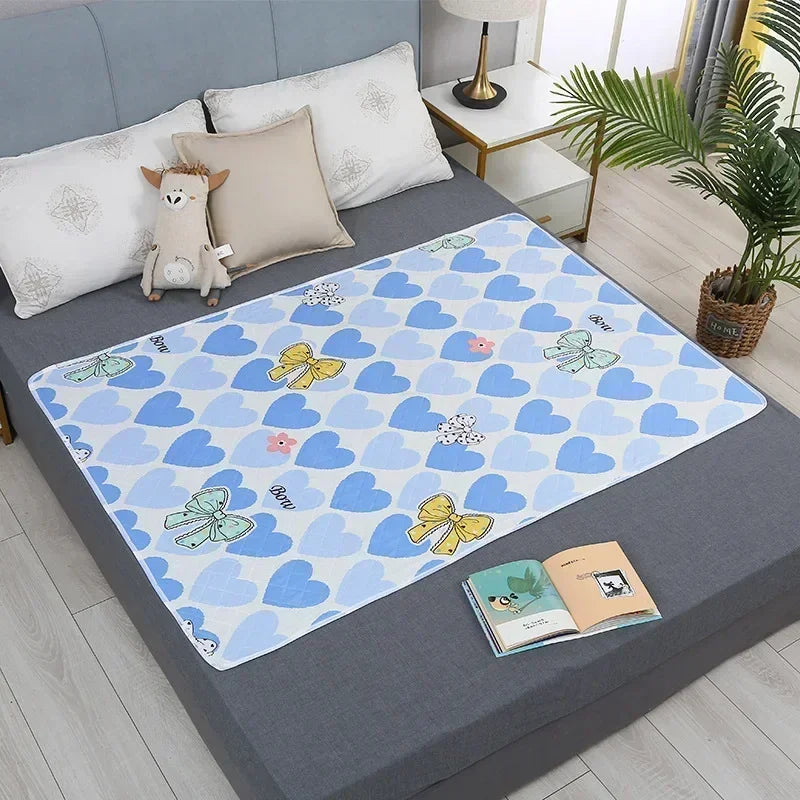 tapis absorbant enfant motif dessins animés moderne rose clair vert clair bleu clair 70cm