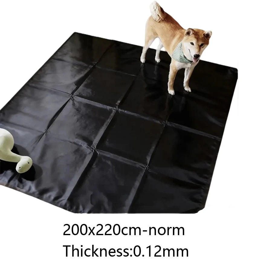 tapis pvc noir imperméable anti poussière animal compagnie sol durable moderne