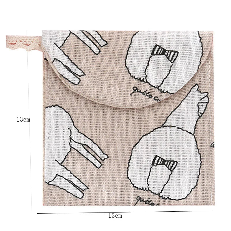 pochettes rangement réutilisables animaux géométriques couleurs variées moderne salle bain respectueux environnement pliables