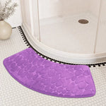 tapis bain moderne gris texture cailloux antidérapant salle bain 30cm 60cm 40cm 100cm
