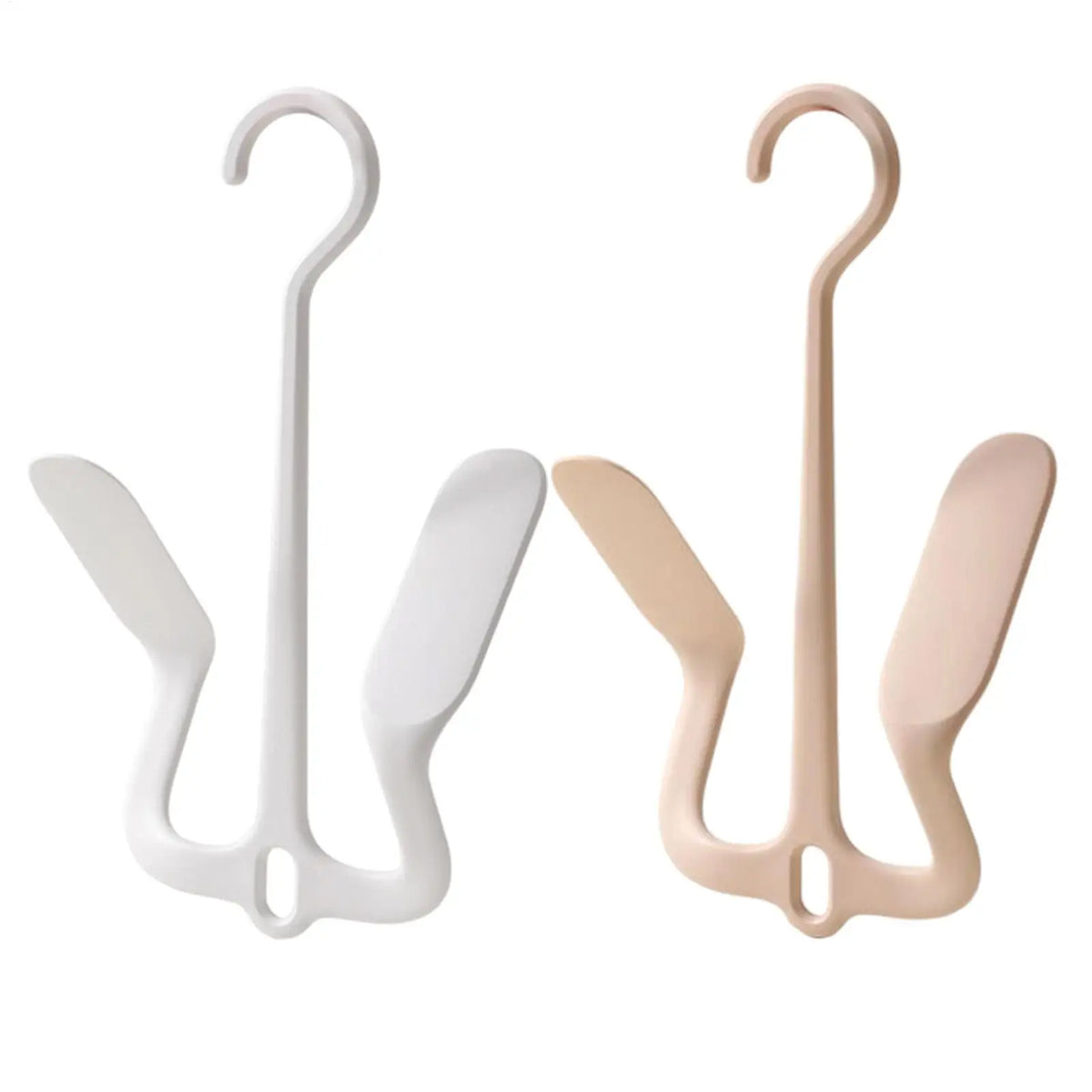 porte souliers moderne minimaliste plastique blanc beige accueil