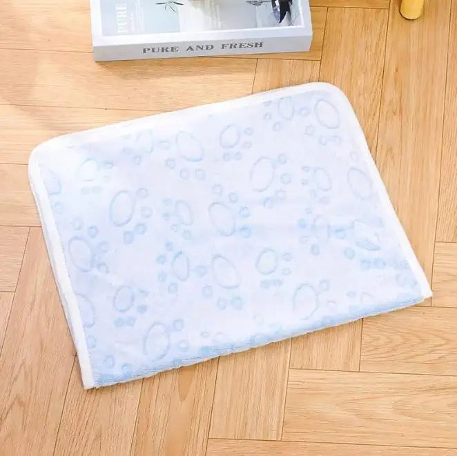 couverture animaux compagnie gris clair imprimé pattes animaux douce doublée taille