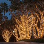 guirlande lumineuse led 100 led 10m festif noir jaune fil tressé translucide opaques 200h