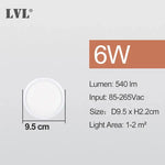 lampe led moderne adhésive 6w 9w 13w 18w 24w blanc mat surface opaques