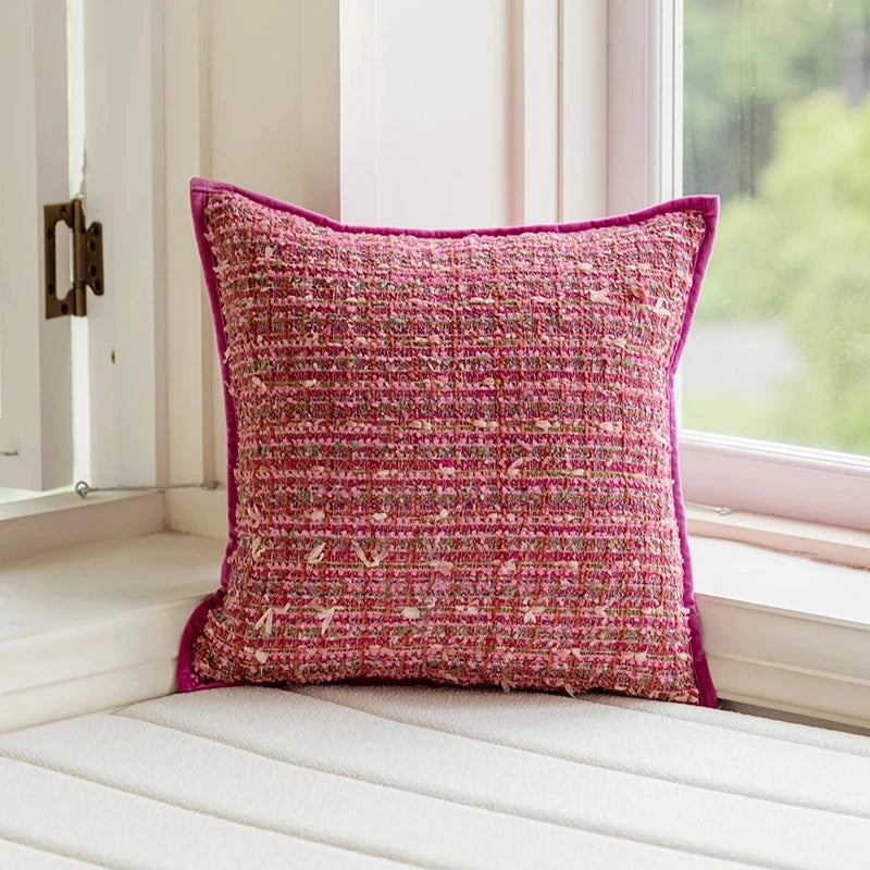 coussins décoratifs jacquard géométriques polyester modernes multicolores blancs voiture maison