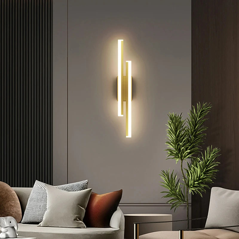 Décoration murale LED moderne couloir