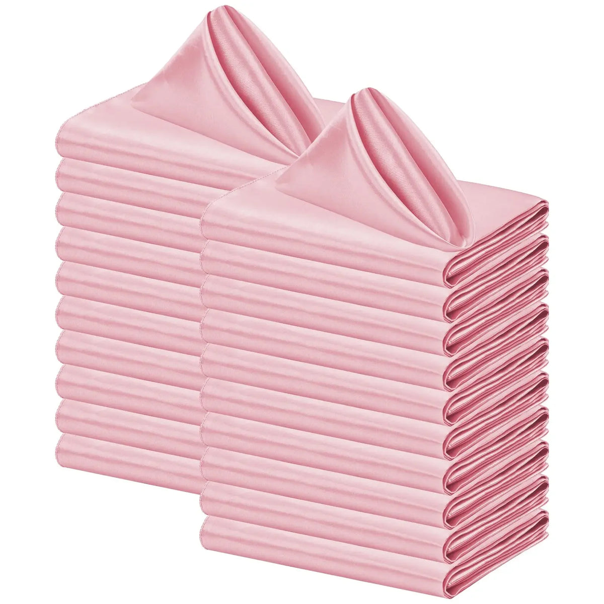 serviettes table satin rouge classiques 30x30cm coton opaques