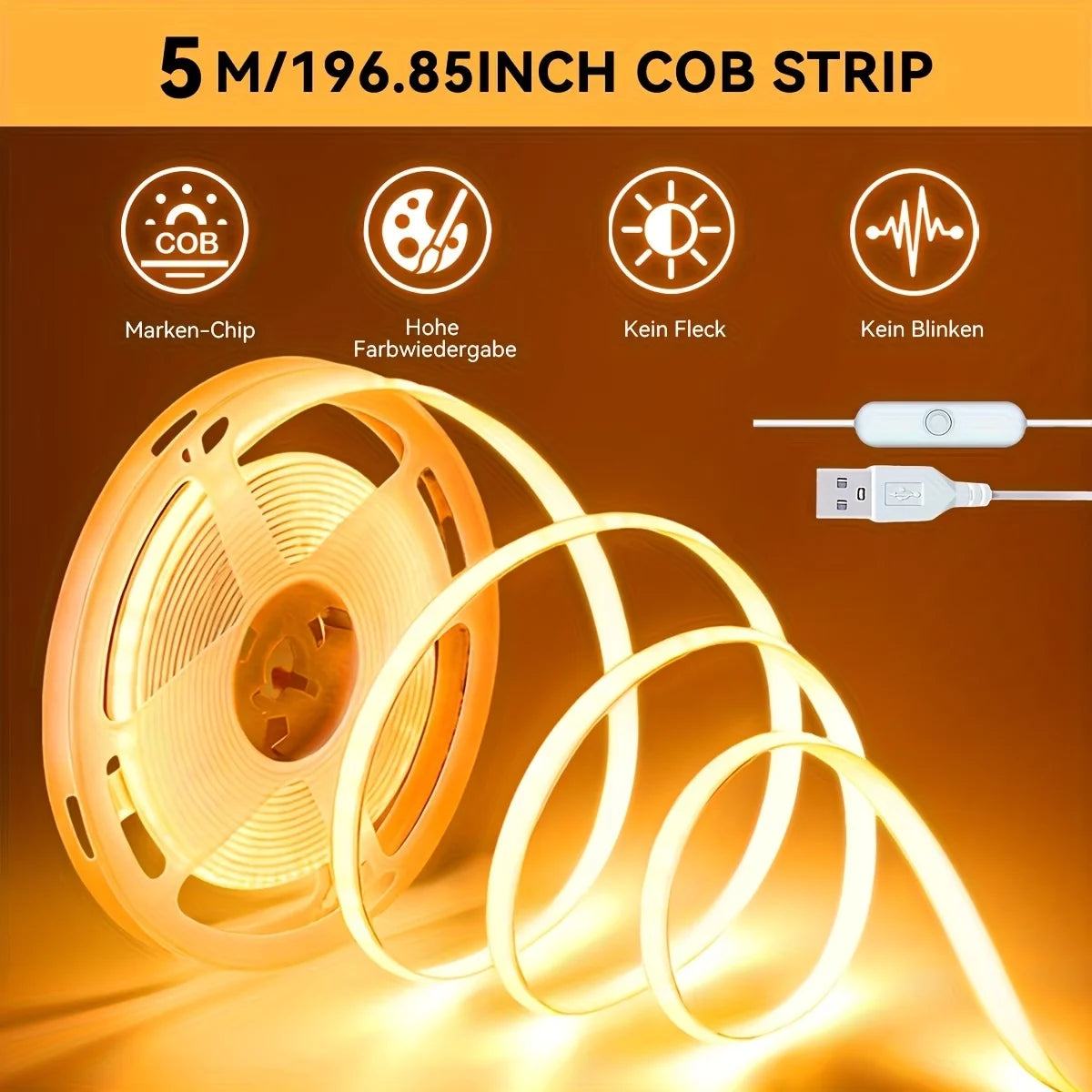 ruban led flexible blanc moderne adhésif facile coupe photo cadre décoration intérieure