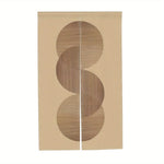 rideau moderne géométrique abstrait lignes cercles polyester durable cuisine maison