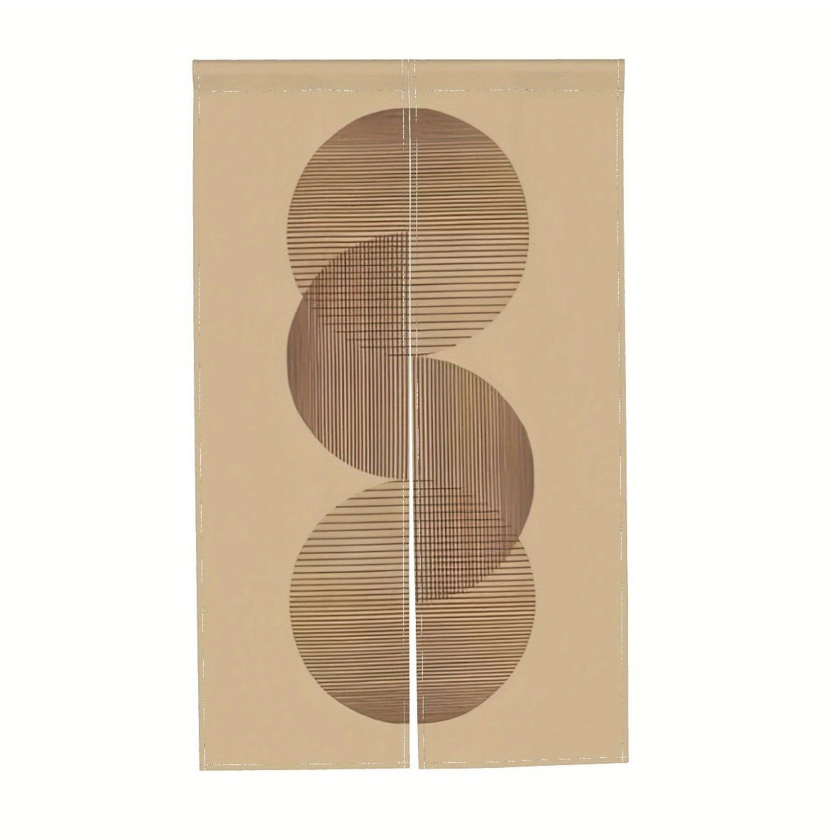 rideau moderne géométrique abstrait lignes cercles polyester durable cuisine maison