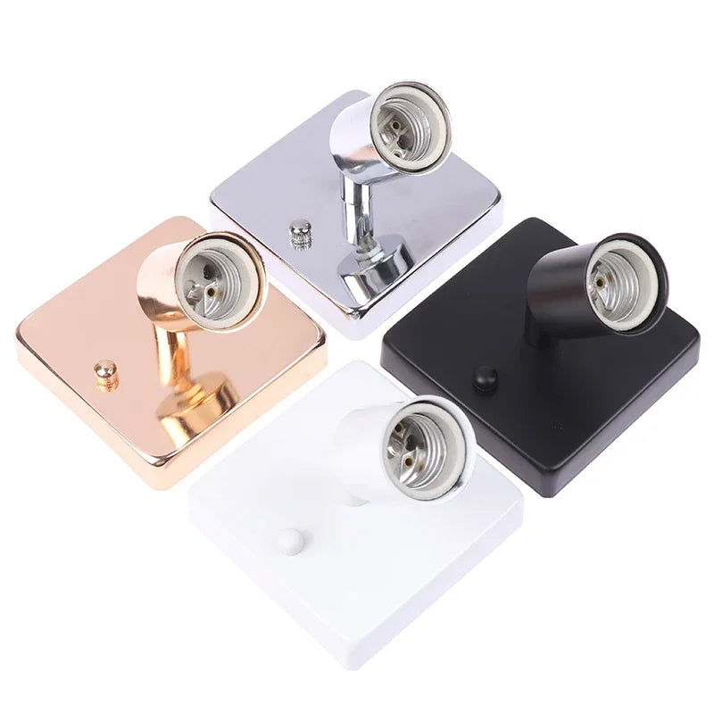 support murale led moderne blanc or noir matériau métal vis fixations chambre cuisine étude