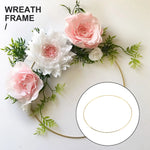 guirlande végétale dreamcatchers attrape rêves cercles dorés wreath frame fleurs artificielles feuilagesbranches