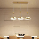 suspension lumineuse moderne or led table restaurant chambre