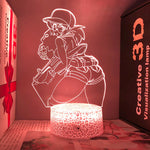 Veilleuse LED Metal Slug personnalisable en métal et acrylique pour chambre d'ado