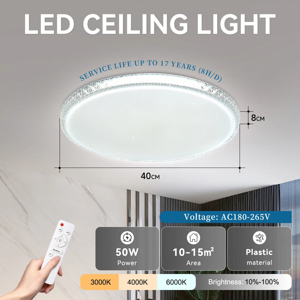 plafonnier led moderne blanc doré acrylique télécommande couleurs 220v opaques 47.7cm
