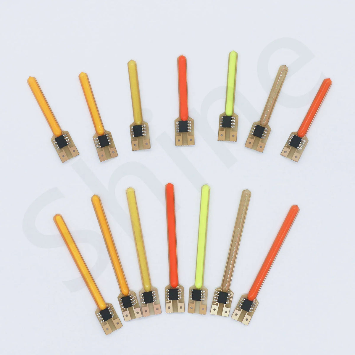 strip led orange jaune green pink decoration 40mm 58mm connecteurs leds