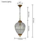 suspension lumineuse cristal dorée élégante classique brillants transparents chambre salon