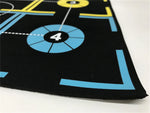 tapis entraînement basketball antidérapant indoor dribble sportif géométrique numbered circles