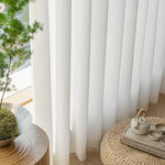 rideau blanc translucide moderne minimaliste 100 polyester japon coréen 140x240cm