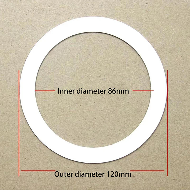 Anneaux taille blanche métal bases lampes entretoises rondelles joints extension support lumière minimaliste