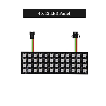 panneau led flexible 16x16 256 leds multicolore adhésif moderne technologie connecteurs câbles