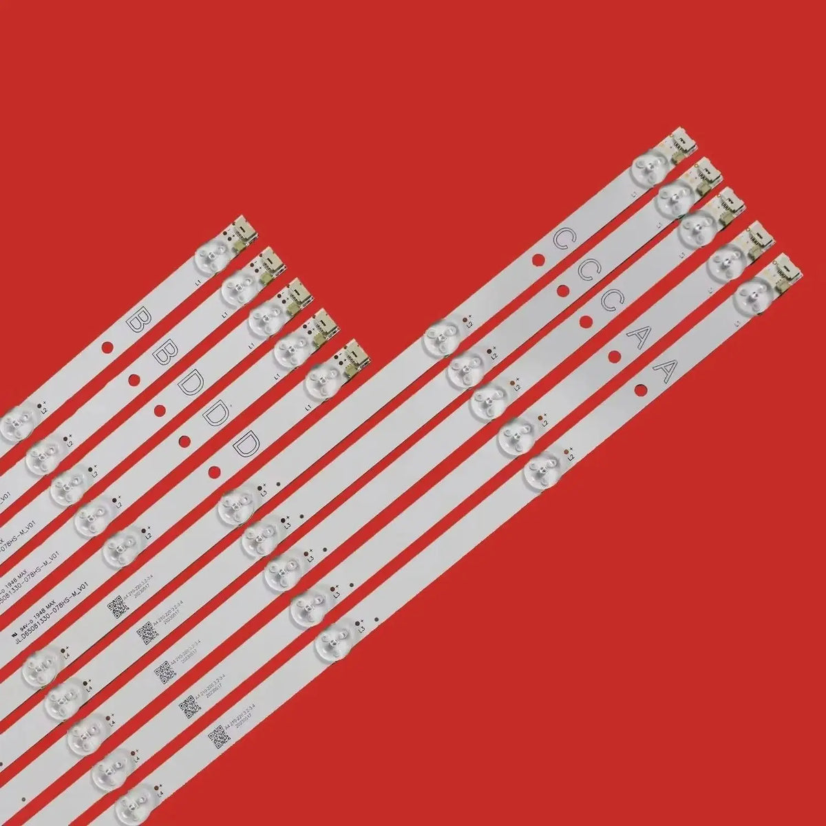bande led 485mm 780mm 5leds blancs moderne 3v électrodomestique fixations