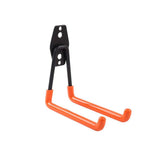 crochet mural moderne noir orange fer utilisation multiple outils jardinage pelle