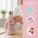 sticker kawaii personnages animés fille piscine guitare autocollants décoratifs carnet journal intime scrapbook