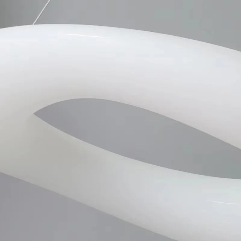 Suspension lumineuse moderne blanche minimaliste salon chambre 45cm 50cm 60cm 75cm 90cm