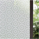 film fenêtre décoratif moderne motif géométrique blanc adhésif isolation thermique uv protection thermique