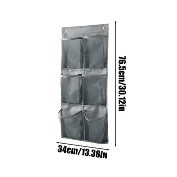 organisateur chaussures suspendu tissu mesh gris blanc noir utilitaire rangement porte mur voyage