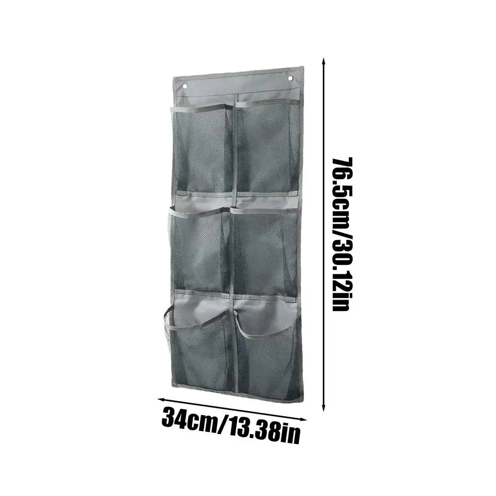 organisateur chaussures suspendu tissu mesh gris blanc noir utilitaire rangement porte mur voyage