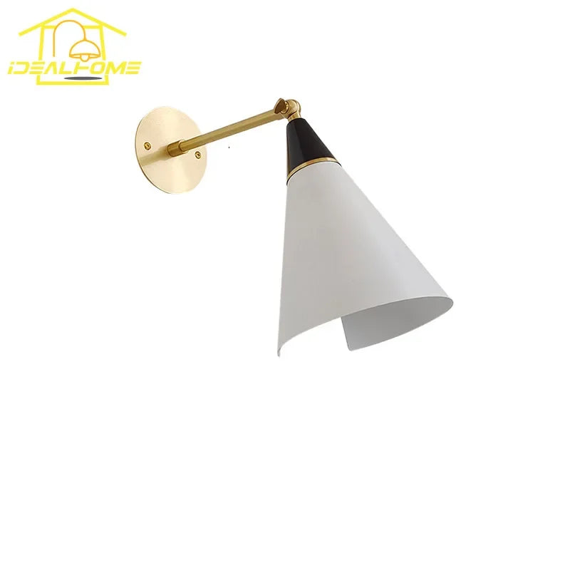 lampe murale articulée or noir moderne plaque murale LED amovible certifications multiples