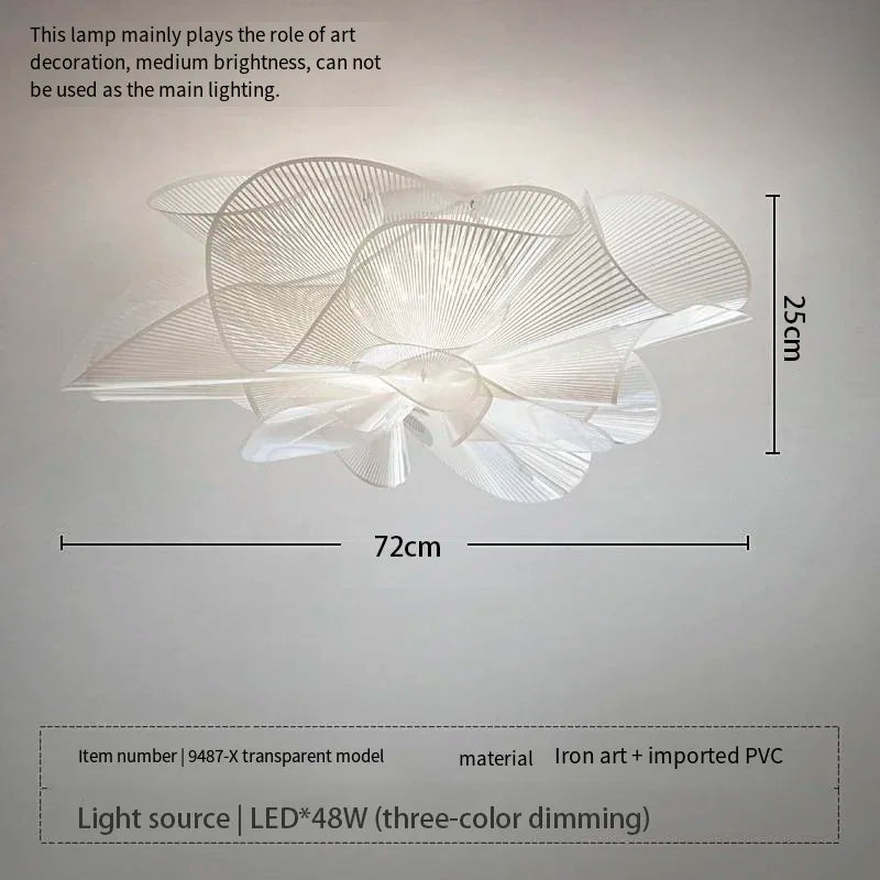 lampe suspendue moderne floral blanc noir suspension ajustable chambre entrée étude